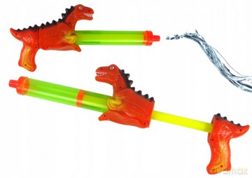 Pistolet Na Wodę 40 cm Dinozaur Czerwony Zabawka Ogród 13360