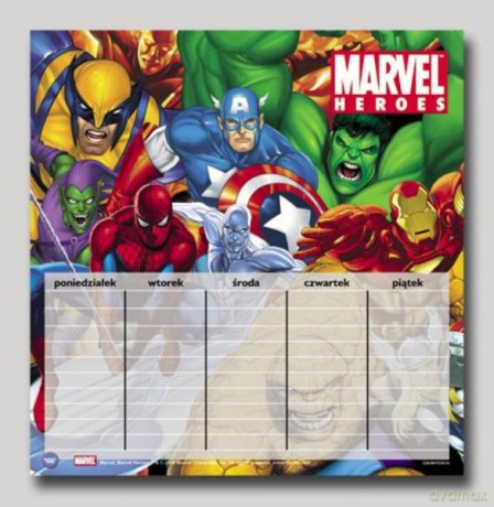 Plan lekcji Marvel Heroes0.