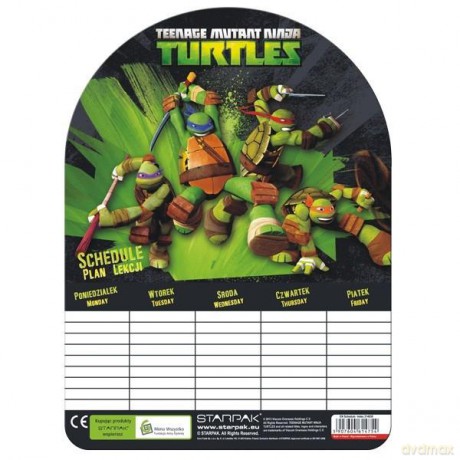 Plan lekcji Ninja Turtles.