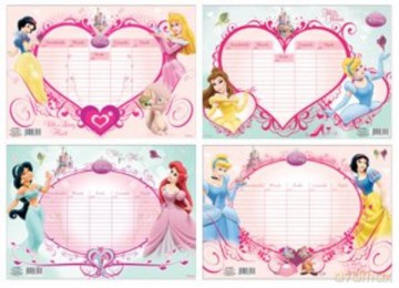 Plan lekcji z magnesem Princess 4wz