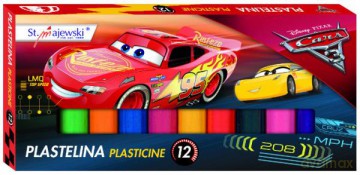 Plastelina 12 kol. Cars