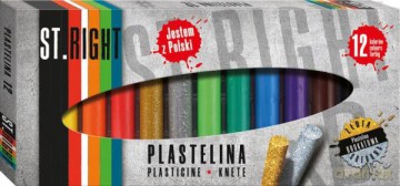 Plastelina 12 kolorów ST.RIGHT