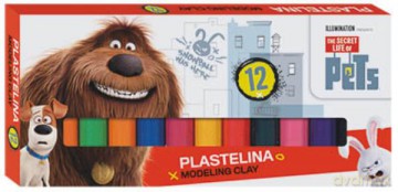 Plastelina 12kol Pets