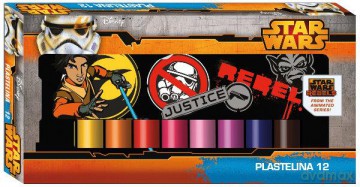 Plastelina 12kol Star Wars Rebels.
