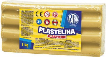 Plastelina 1kg brązowa jasna