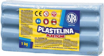 Plastelina 1kg niebieska jasna