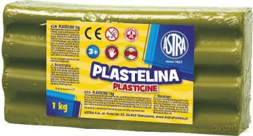 Plastelina 1kg oliwkowa