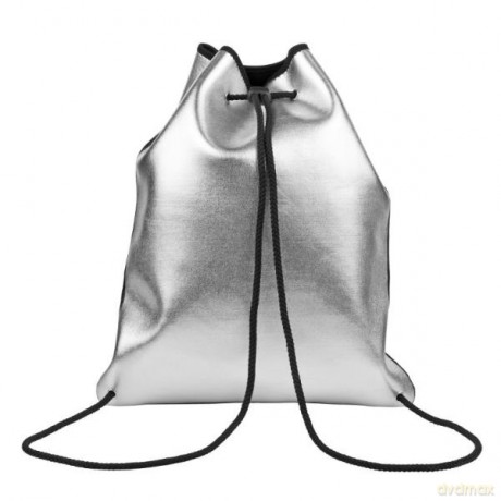 Plecak damski worek PURSE srebrny 925652
