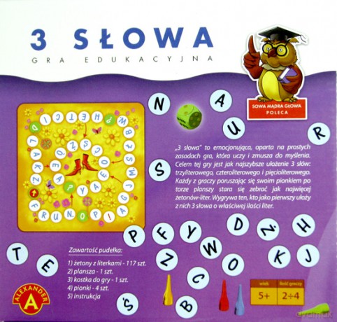3 słowa - gra literowa [GRA]