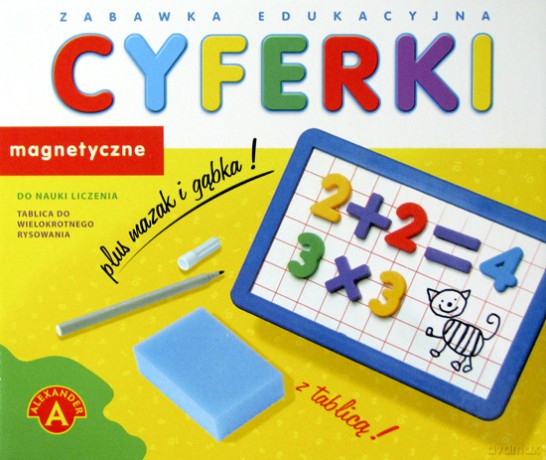 Cyferki magnetyczne z tablicą [GRA]