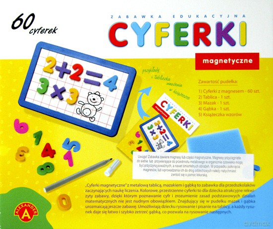 Cyferki magnetyczne z tablicą [GRA]