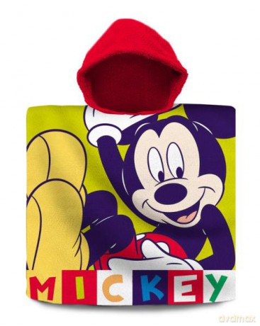 Poncho kąpielowe 60x120 cm Myszka Miki. Mickey Mouse WD21002