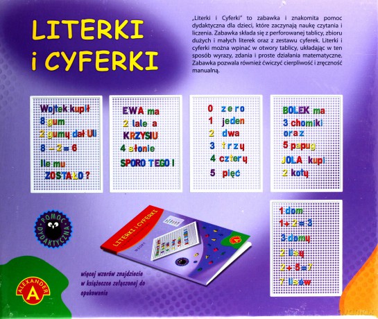 Literki i cyferki w pudełku [GRA]