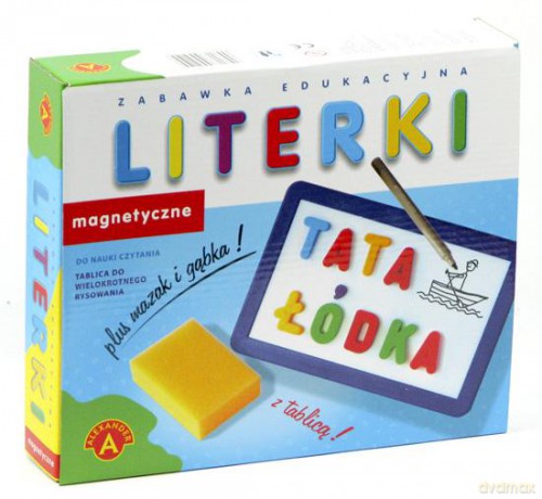 Literki magnetyczne z tablicą [GRA]