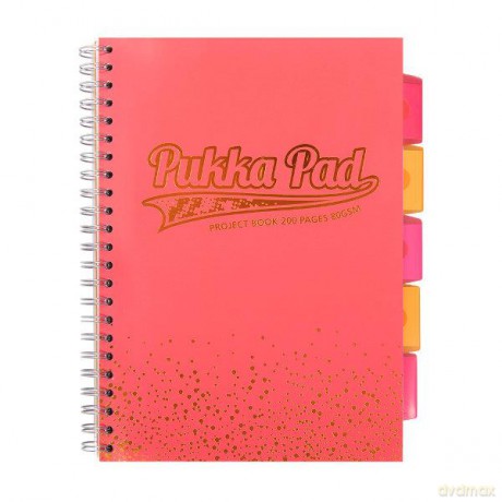 Projekt Book Blush Coral Kołozeszyt A4 kratka