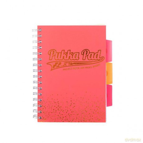 Projekt Book Blush Coral Kołozeszyt A5 kratka
