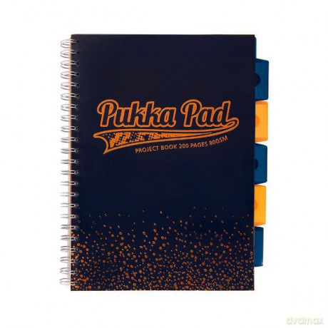 Projekt Book Blush Navy Kołozeszyt A4 kratka