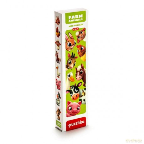 Puzzle 8w1 Zwierzątka wiejskie 14781 Cubika [PUZZLE]