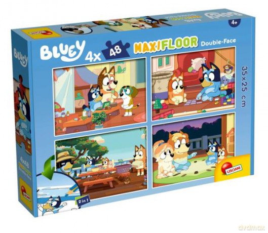 Puzzle podłogowe dwustronne Maxi 4x48el Bluey 100354 [PUZZLE]