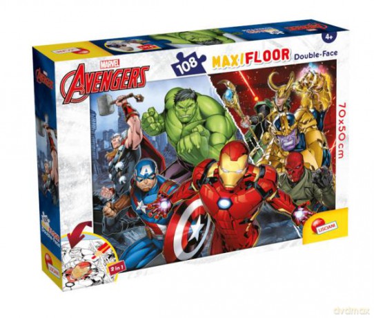 Puzzle podłogowe dwustronne Maxi Floor 108el Marvel Avengers 99771 [PUZZLE]