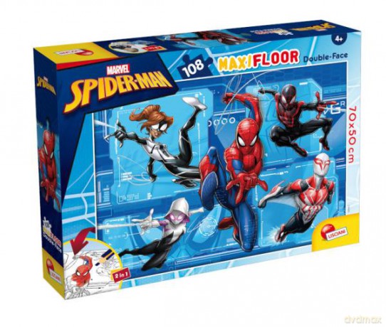 Puzzle podłogowe dwustronne Maxi Floor 108el Marvel Spiderman 99764 [PUZZLE]