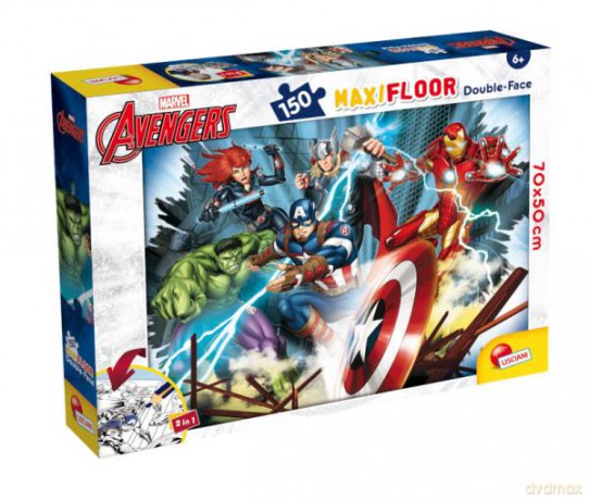 Puzzle podłogowe dwustronne Maxi Floor 150el Marvel Avengers 100392 [PUZZLE]
