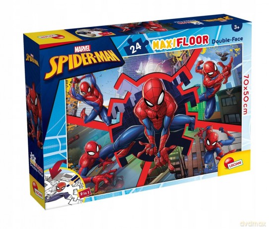 Puzzle podłogowe dwustronne Maxi Floor 24el Marvel Spiderman 99740 [PUZZLE]