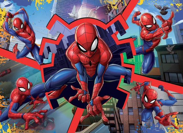 Puzzle podłogowe dwustronne Maxi Floor 24el Marvel Spiderman 99740 [PUZZLE]