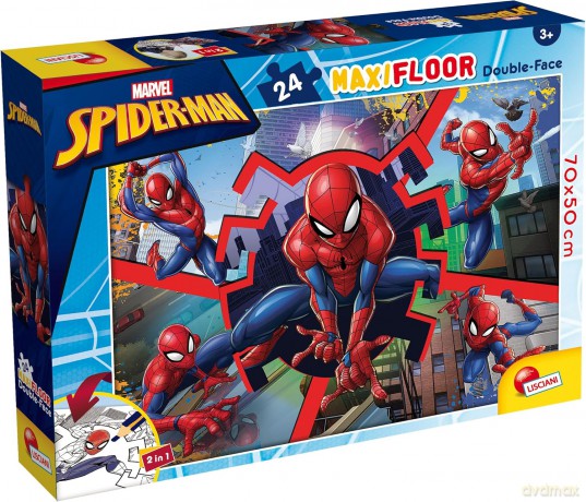 Puzzle podłogowe dwustronne Maxi Floor 24el Marvel Spiderman 99740 [PUZZLE]