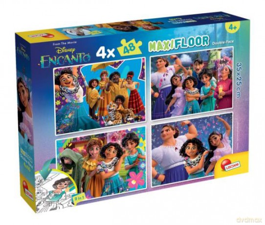 Puzzle podłogowe dwustronne Maxi Floor 4x48el Disney Encanto 98170 [PUZZLE]