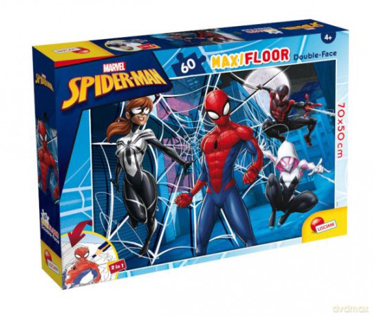 Puzzle podłogowe dwustronne Maxi Floor 60el Marvel Spiderman 99757 [PUZZLE]