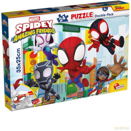 Puzzle podłogowe dwustronne M-Plus 24el Marvel Spidey 99603 [PUZZLE]
