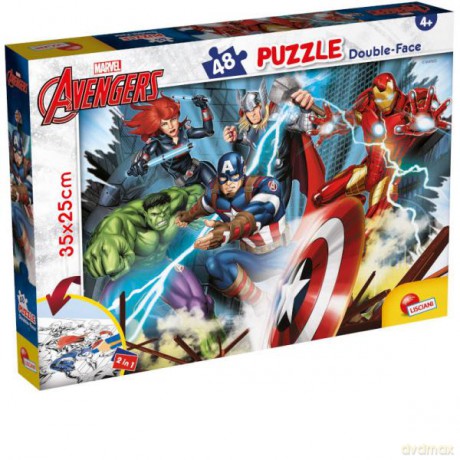 Puzzle podłogowe dwustronne M-Plus 48el Marvel Avengers 99641 [PUZZLE]