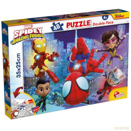 Puzzle podłogowe dwustronne M-Plus 48el Marvel Spidey 99610 [PUZZLE]