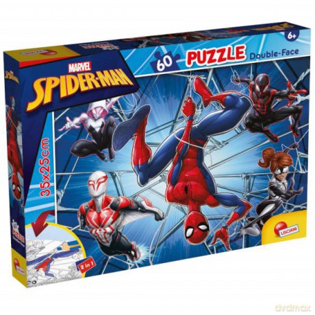 Puzzle podłogowe dwustronne M-Plus 60el Marvel Spiderman 99634 [PUZZLE]