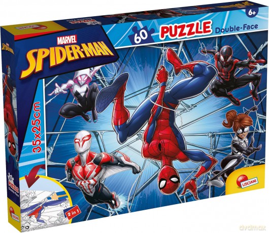Puzzle podłogowe dwustronne M-Plus 60el Marvel Spiderman 99634 [PUZZLE]