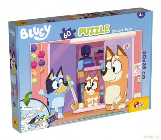 Puzzle podłogowe dwustronne Plus 60el Bluey 99573 [PUZZLE]