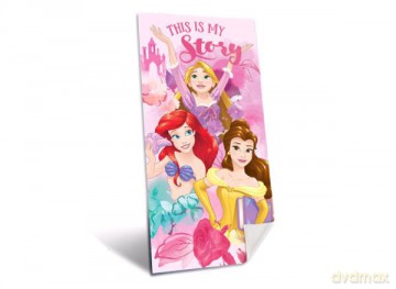 Ręcznik kąpielowy plażowy 70x140 cm Princess. Księżniczki WD20993