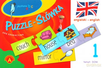 Puzzle - Słówka (angielski - dom) [GRA]