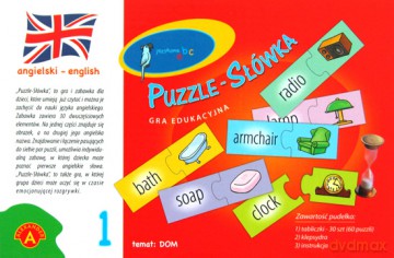 Puzzle - Słówka (angielski - dom) [GRA]