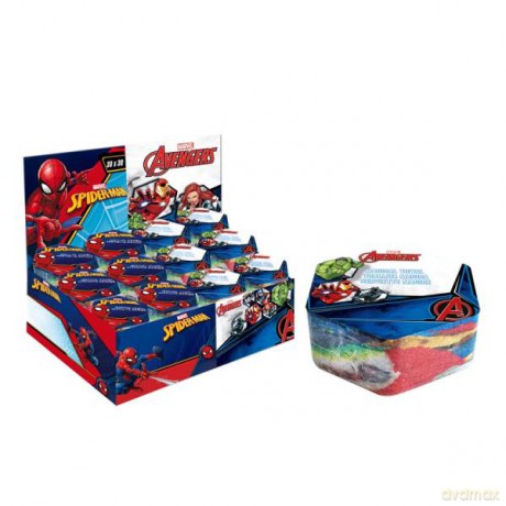 Ręcznik magiczny 30x30 cm mix 4 wzory Spiderman i Avengers MV15744