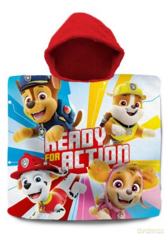 Ręcznik Poncho z kapturem 120x60 cm Psi Patrol PAW PATROL PW16655