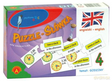 Puzzle - Słówka (angielski - godziny) [GRA]