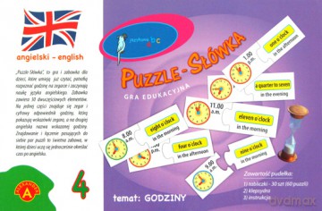 Puzzle - Słówka (angielski - godziny) [GRA]