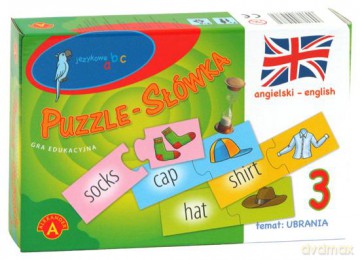 Puzzle - Słówka (angielski - ubrania) [GRA]