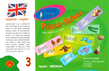 Puzzle - Słówka (angielski - ubrania) [GRA]