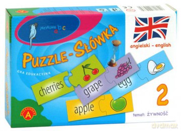Puzzle - Słówka (angielski - żywność) [GRA]