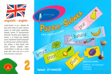 Puzzle - Słówka (angielski - żywność) [GRA]