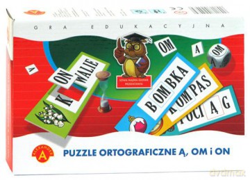 Puzzle ortograficzne ą, om i on [GRA]