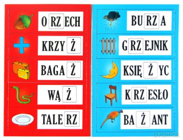 Puzzle ortograficzne rz i ż [GRA]
